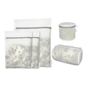 2 4 5 Pcs Mesh Laundry Bags, Travel Organiser, Closet Storage with Protective Zipper
