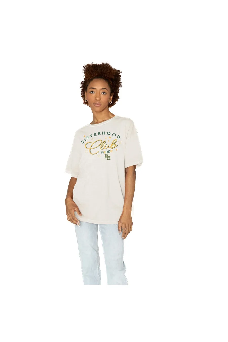 BAYLOR BEARS SISTERHOOD CLUB OVERSIZED CREWNECK TEE