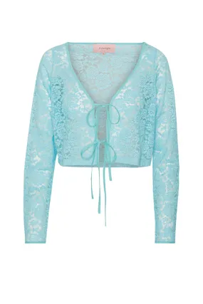 Bibi Tie Blouse - Light Blue