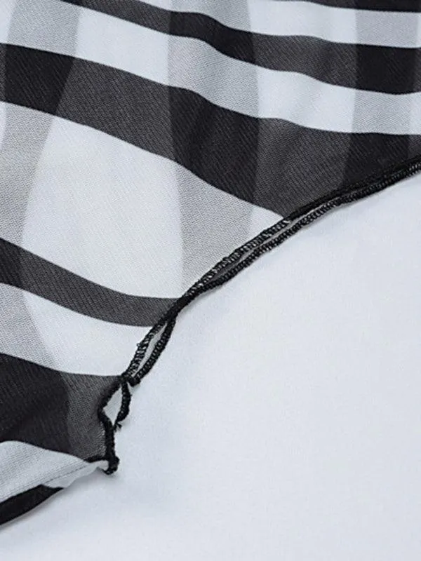 Bohemian Chic Asymmetrical Zebra Print Sleeveless Dress