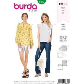 Burda Style Pattern B6313 Misses' babydoll top