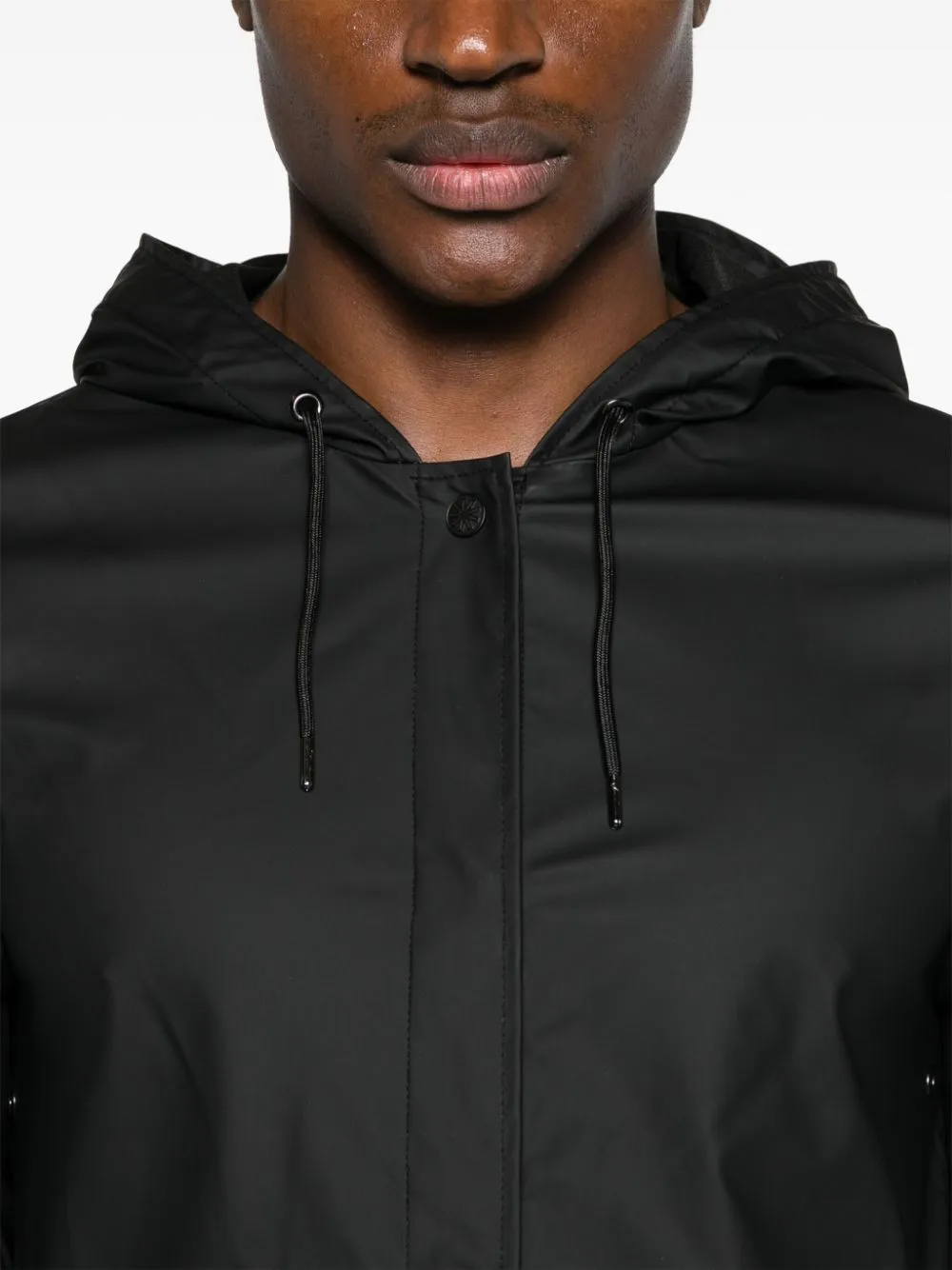 button-up hooded parka