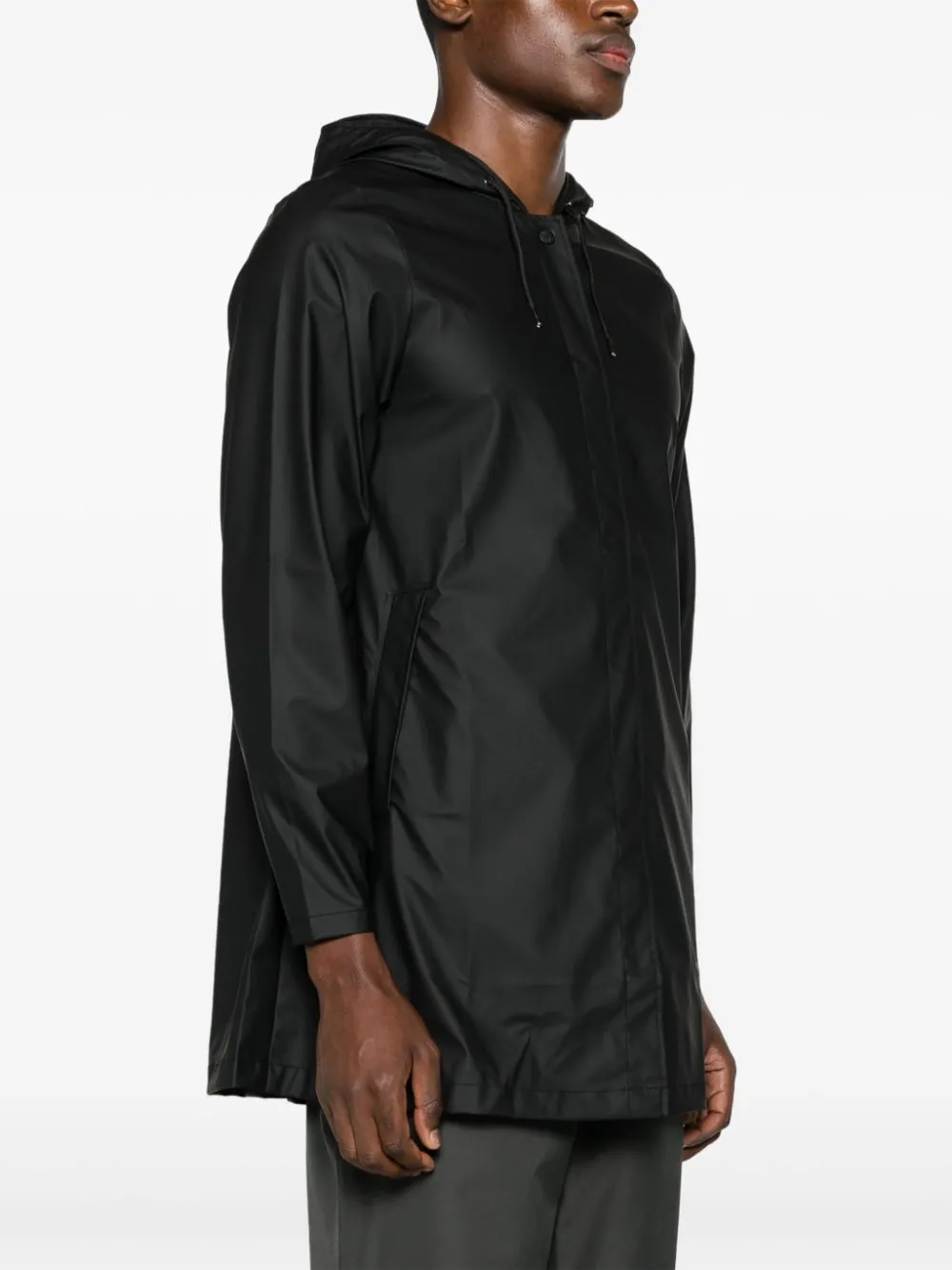 button-up hooded parka
