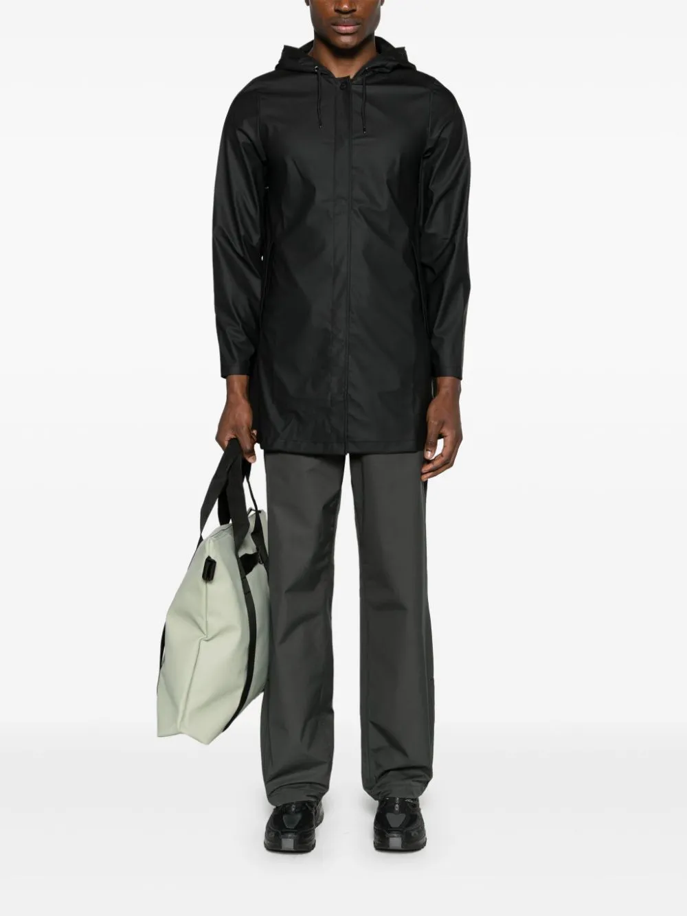 button-up hooded parka