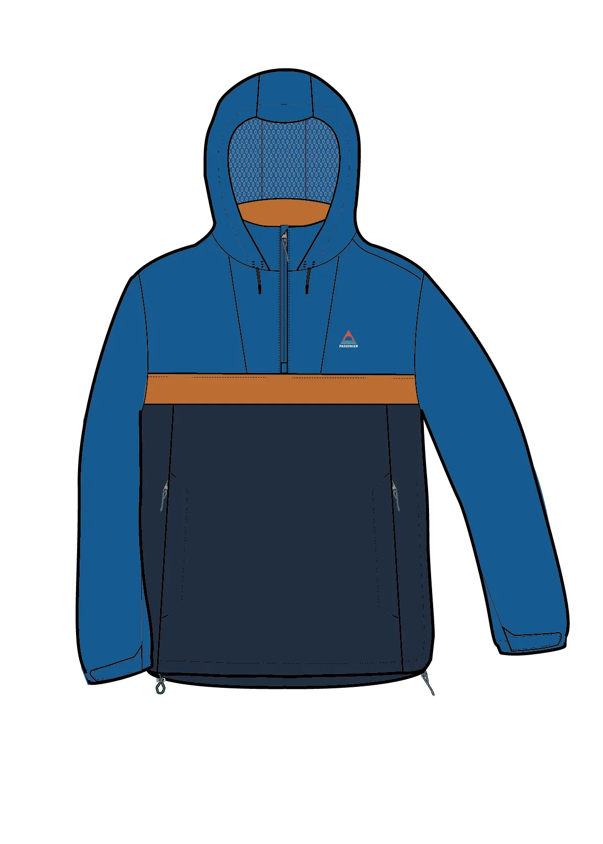 Diablo Recycled Waterproof Anorak - Azure Blue