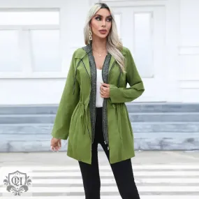 Double Zipper Mid Length Coat