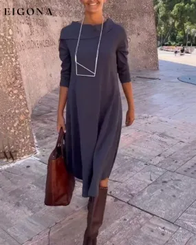 Elegant Dress with Lapels