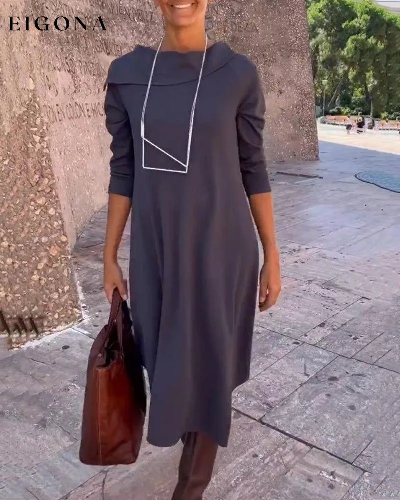 Elegant Dress with Lapels