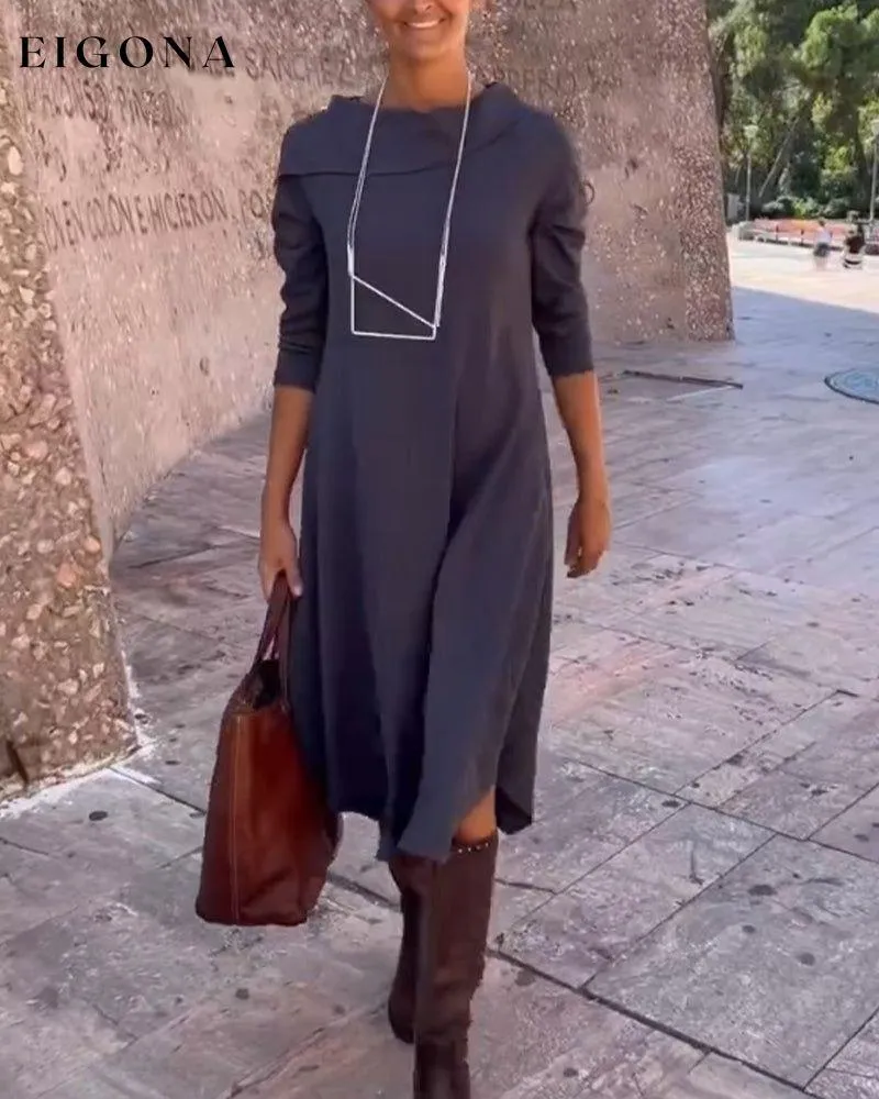 Elegant Dress with Lapels