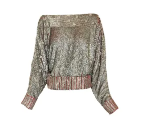 Elsa Haute Couture Sequin Blouse
