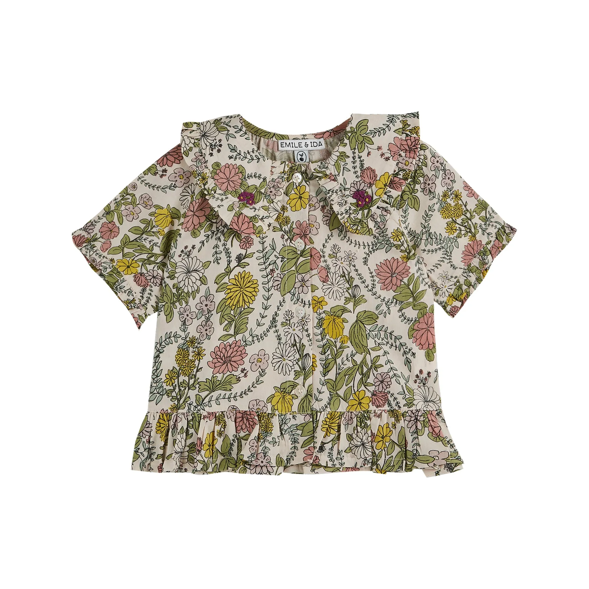 Emile et Ida Blouse Imprimee Brodee Herbier