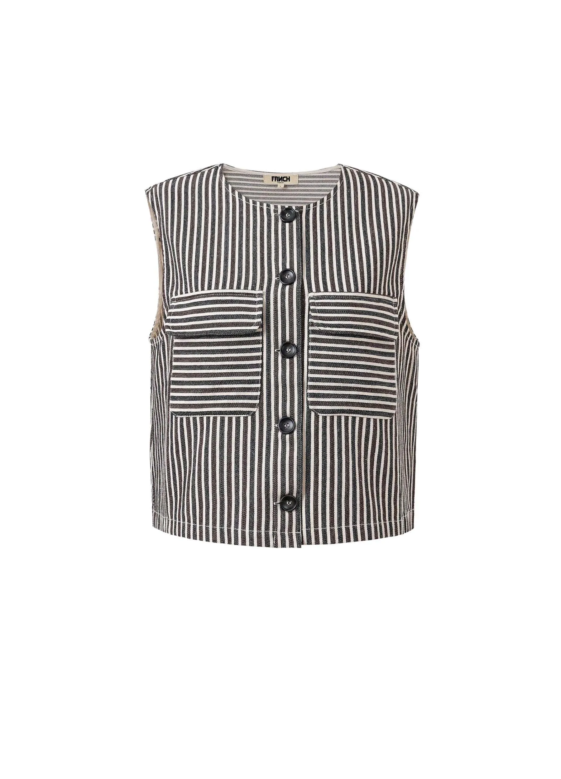 FRNCH -  Women's Sadet Chocolate Gilet