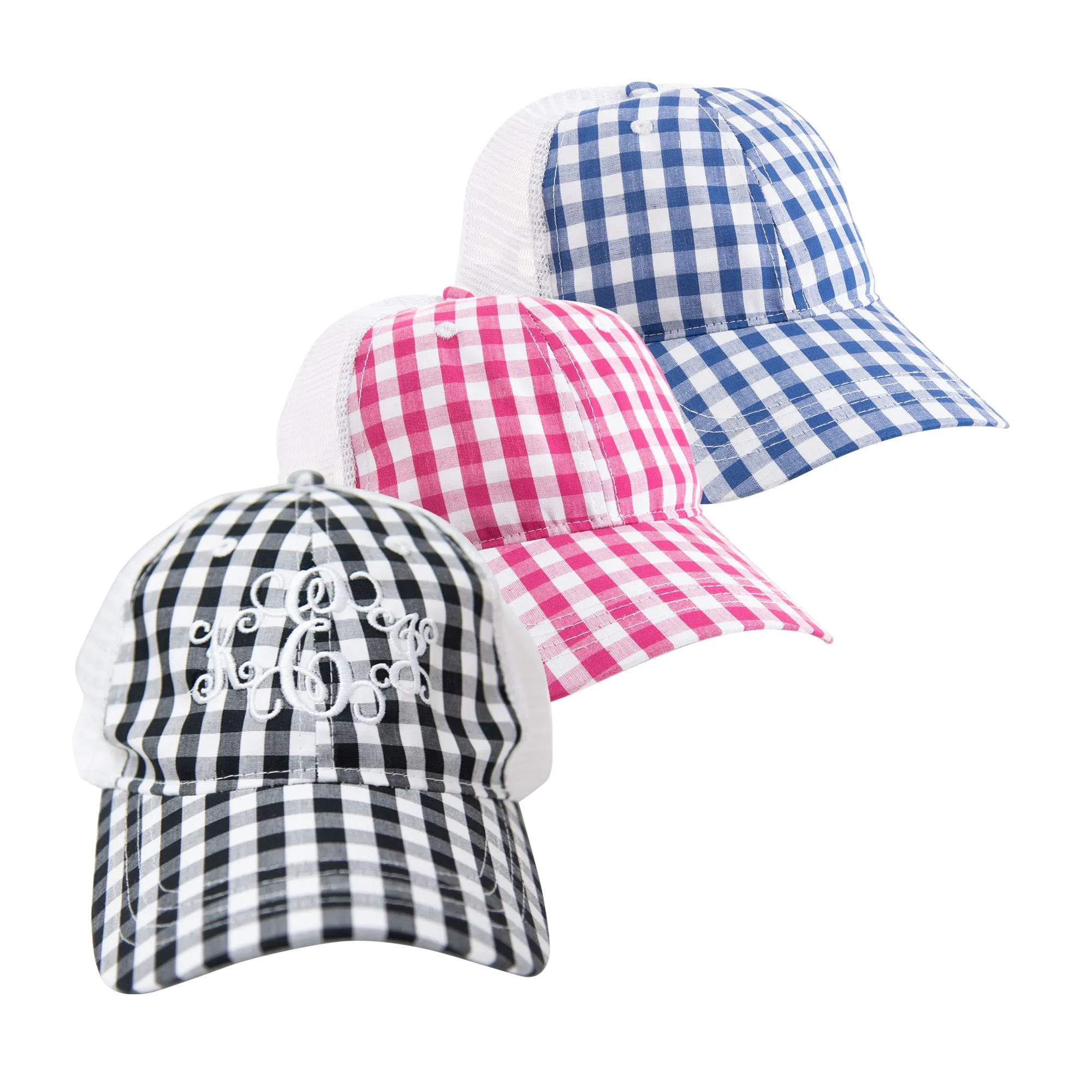 Gingham Trucker Hat