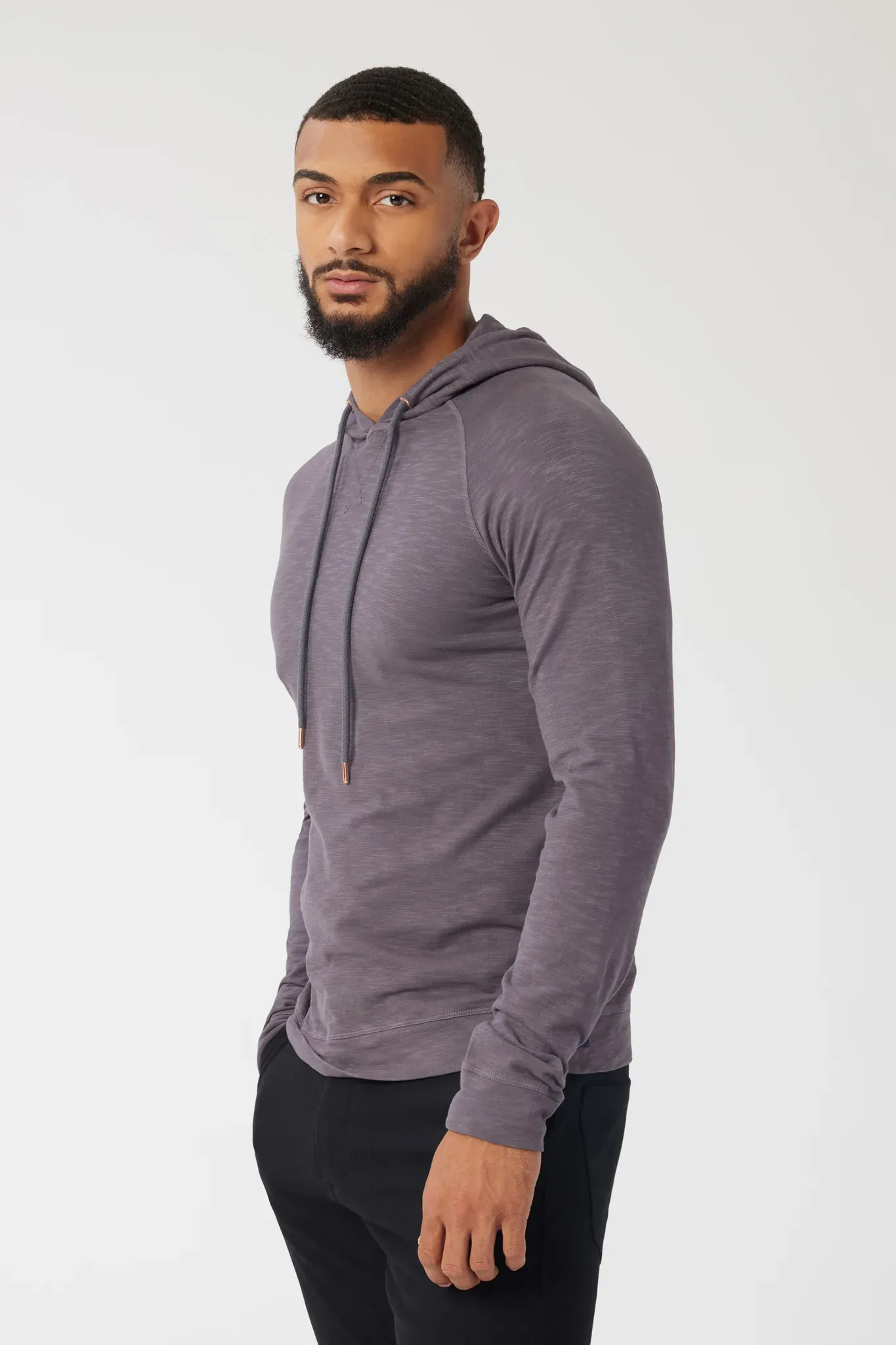 Good Man Brand LS Hoodie Soft Slub - Magnet