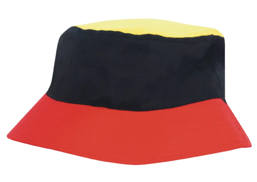 Headwear Breathable Poly Twill Multicoloured Bucket Hat - 4220