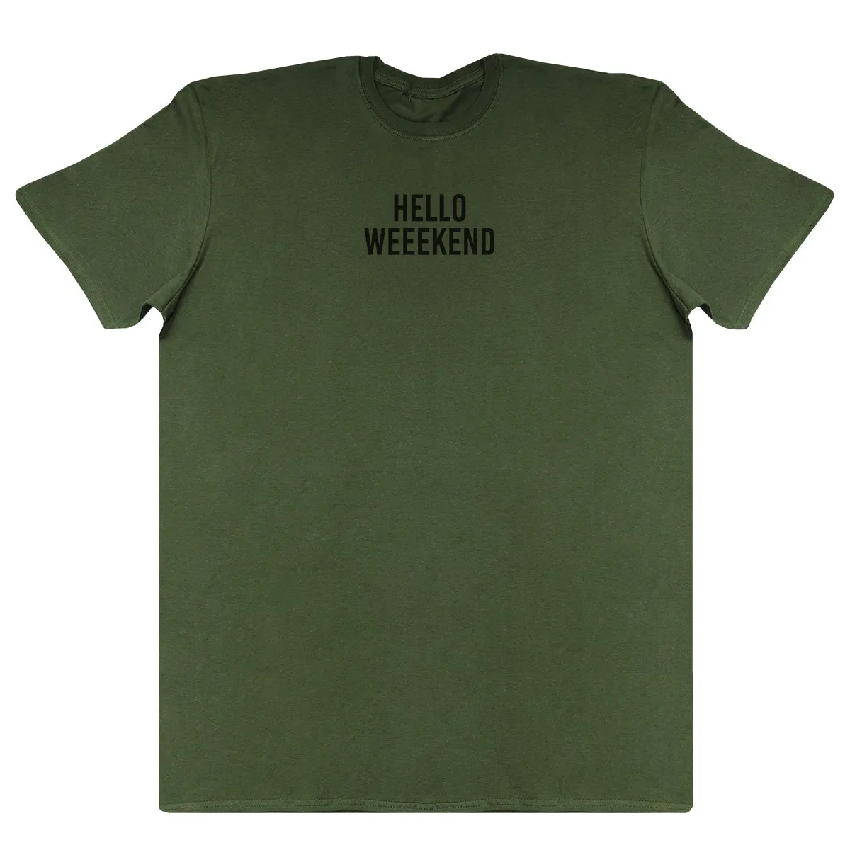 Hello Weekend - Kids Oversized Comfy T-Shirt