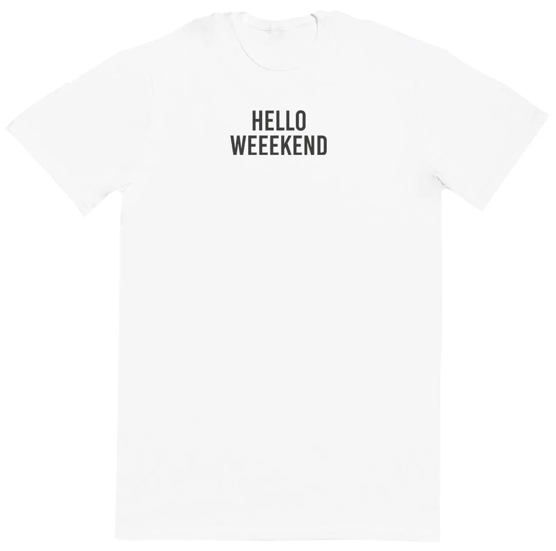 Hello Weekend - Kids Oversized Comfy T-Shirt