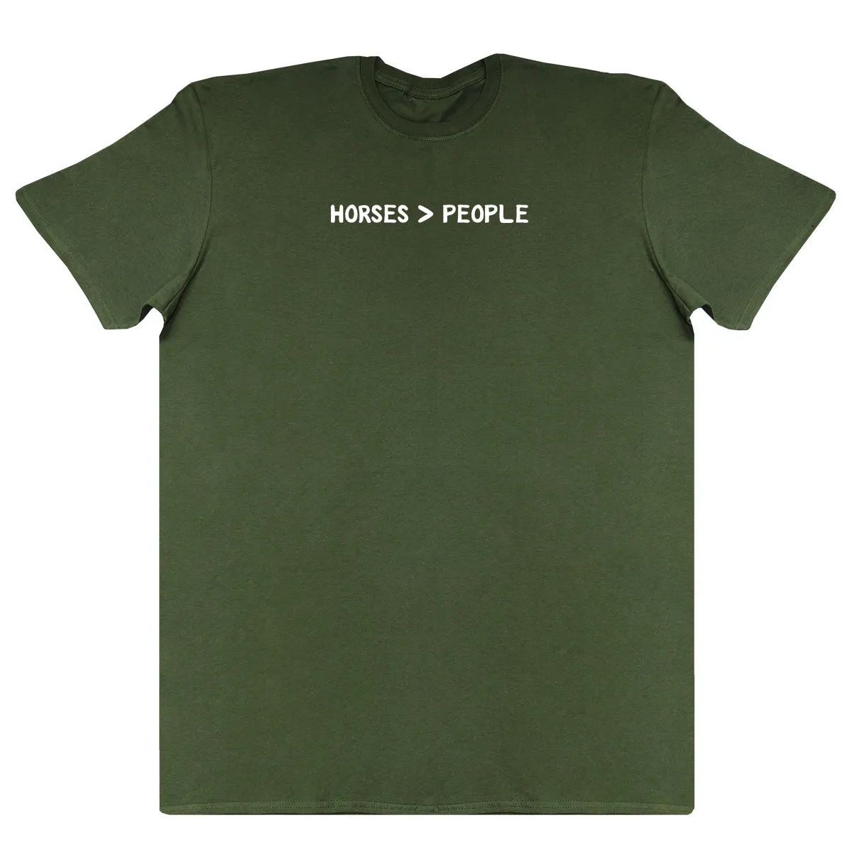 Horses Are Greater Than People - Kids Oversized Comfy T-Shirt