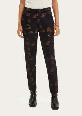 Jacquard Tapered High Rise Trousers | Scotch & Soda