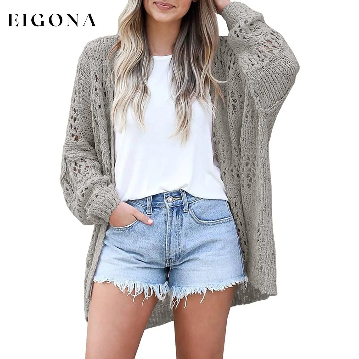Ladies Crochet Cardigan Sweater