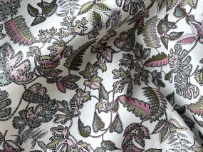 Liberty of London Plum & Sage Ferns Cotton Poplin (Made in Italy)
