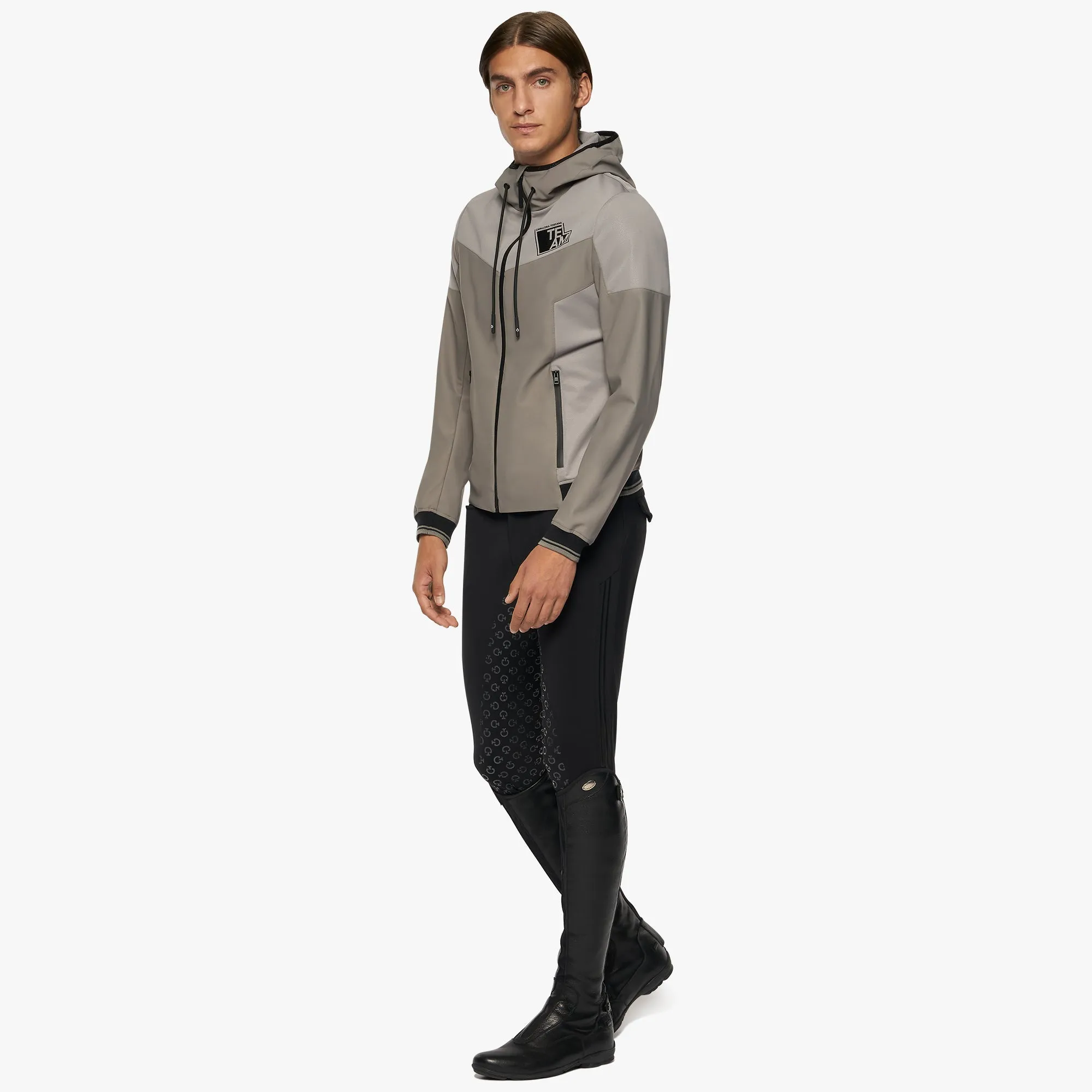 Men's CT Team Raceway Jersey Hooded Softshell Jacket