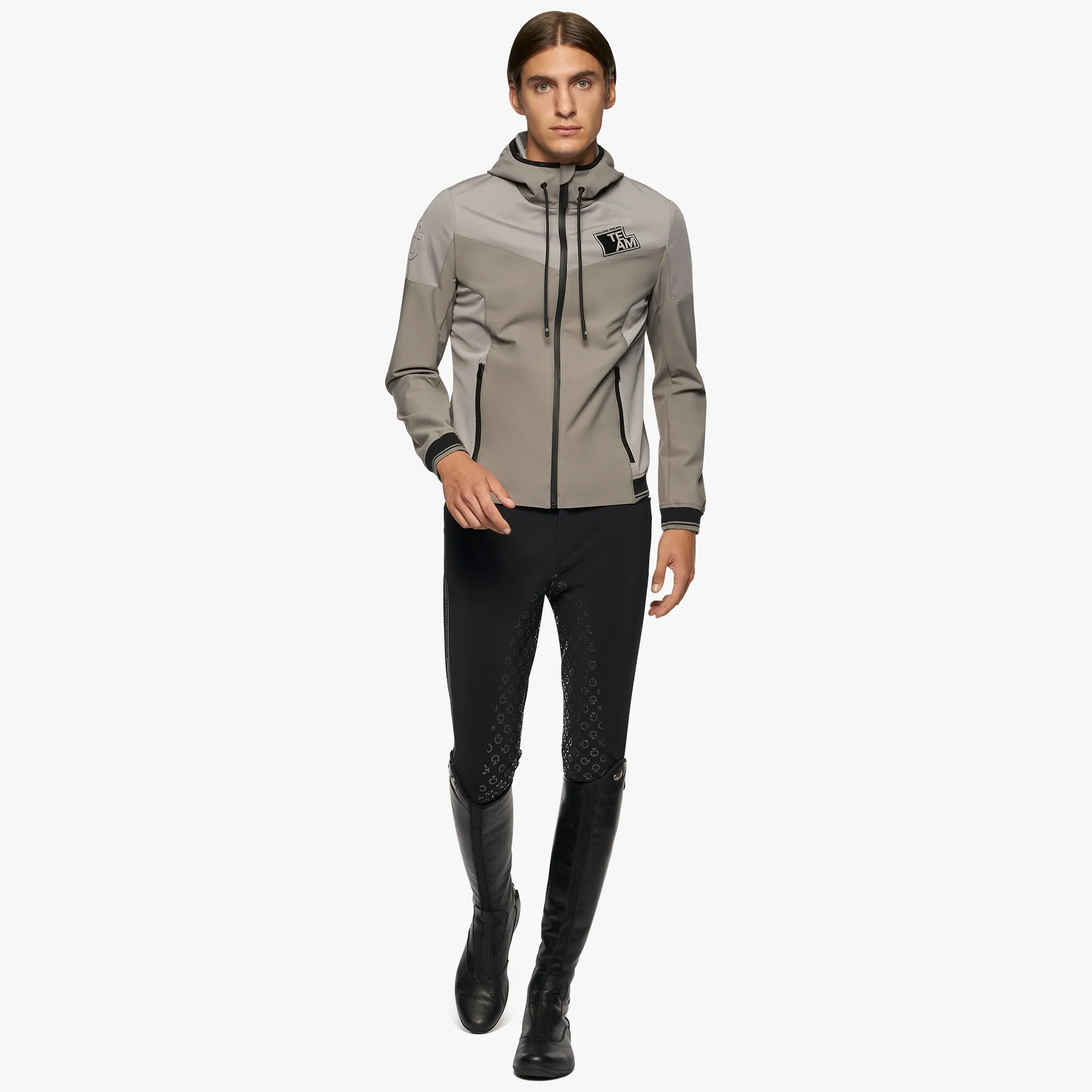 Men's CT Team Raceway Jersey Hooded Softshell Jacket