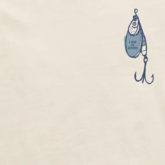 Men's Fish More Worry Less Hooks And Tackle Short Sleeve Tee