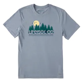 Men's LIG Lifespan Fishing Short-Sleeve Crusher-LITE Tee - Stone Blue