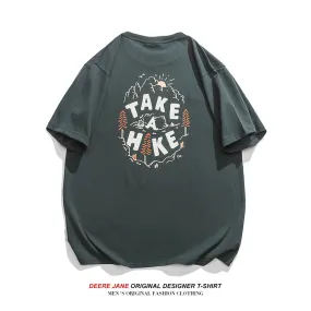 Men's T-Shirts Short-Sleeved T-shirt Men's Summer Versatile Half-Sleeved Loose Casual