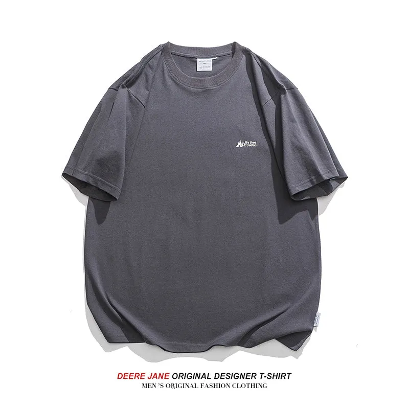 Men's T-Shirts Short-Sleeved T-shirt Men's Summer Versatile Half-Sleeved Loose Casual