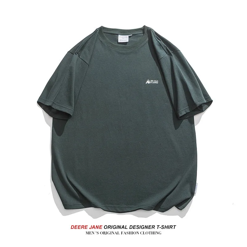 Men's T-Shirts Short-Sleeved T-shirt Men's Summer Versatile Half-Sleeved Loose Casual