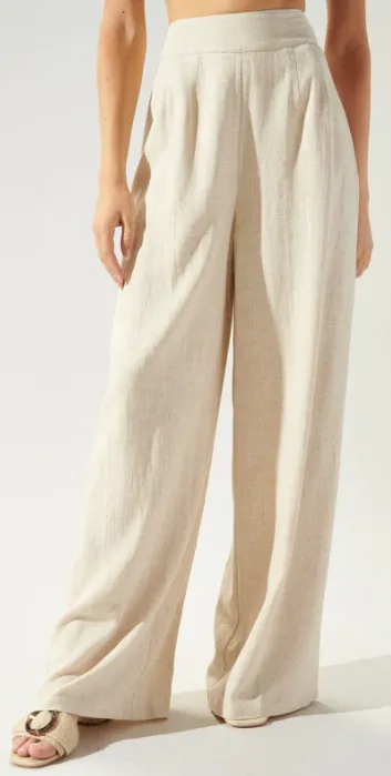 Nice Knowing You Pants (Natural Linen)