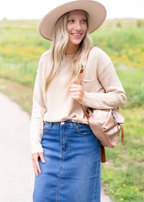 Oversized Acrylic Front Pocket Sweater - FINAL SALE