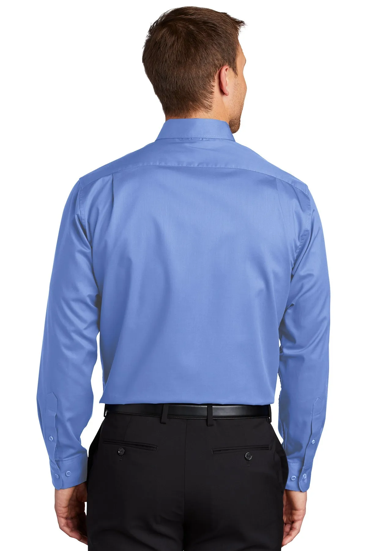 Port Authority SuperPro Custom Twill Shirts, Ultramarine Blue