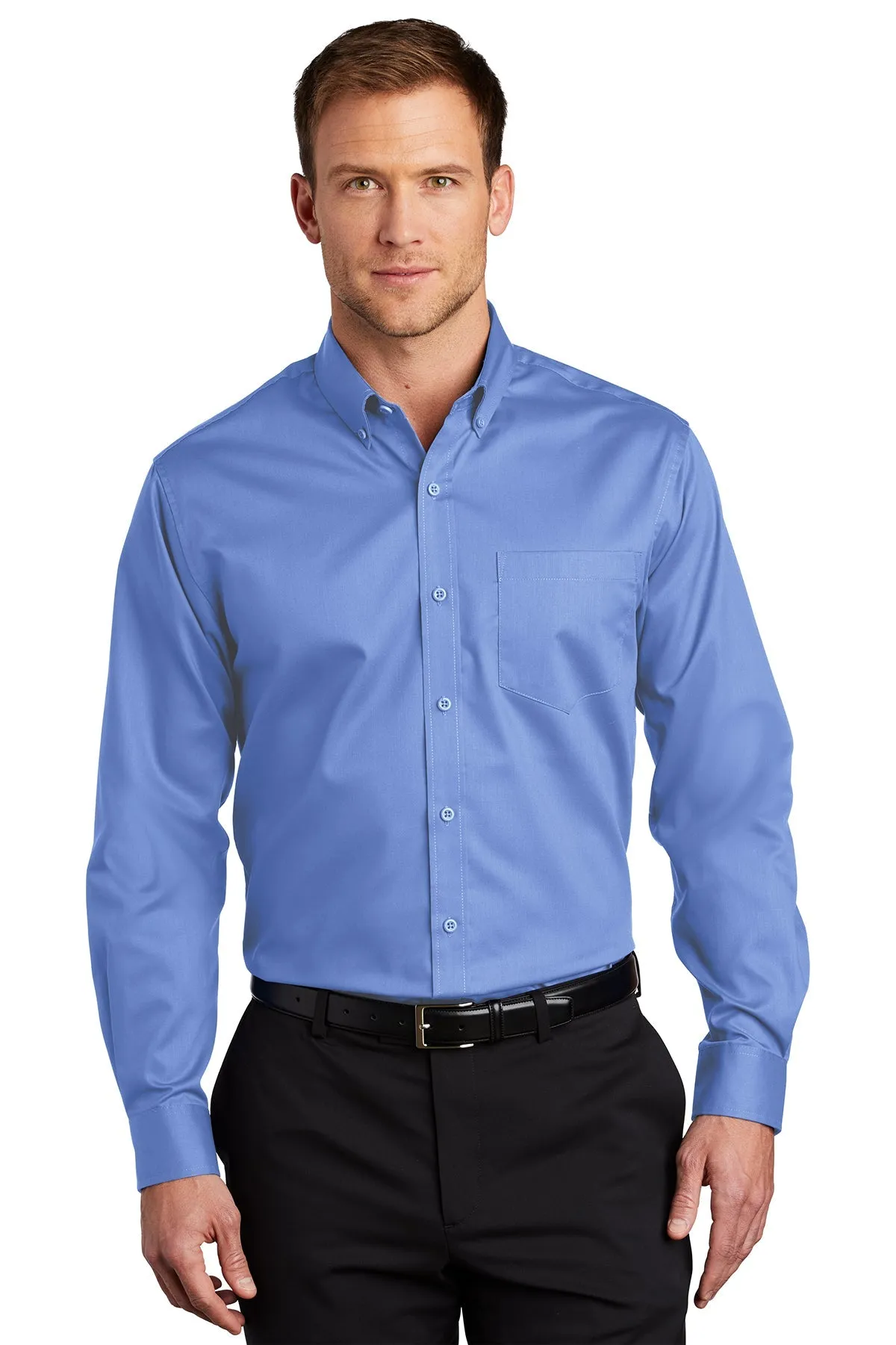 Port Authority SuperPro Custom Twill Shirts, Ultramarine Blue