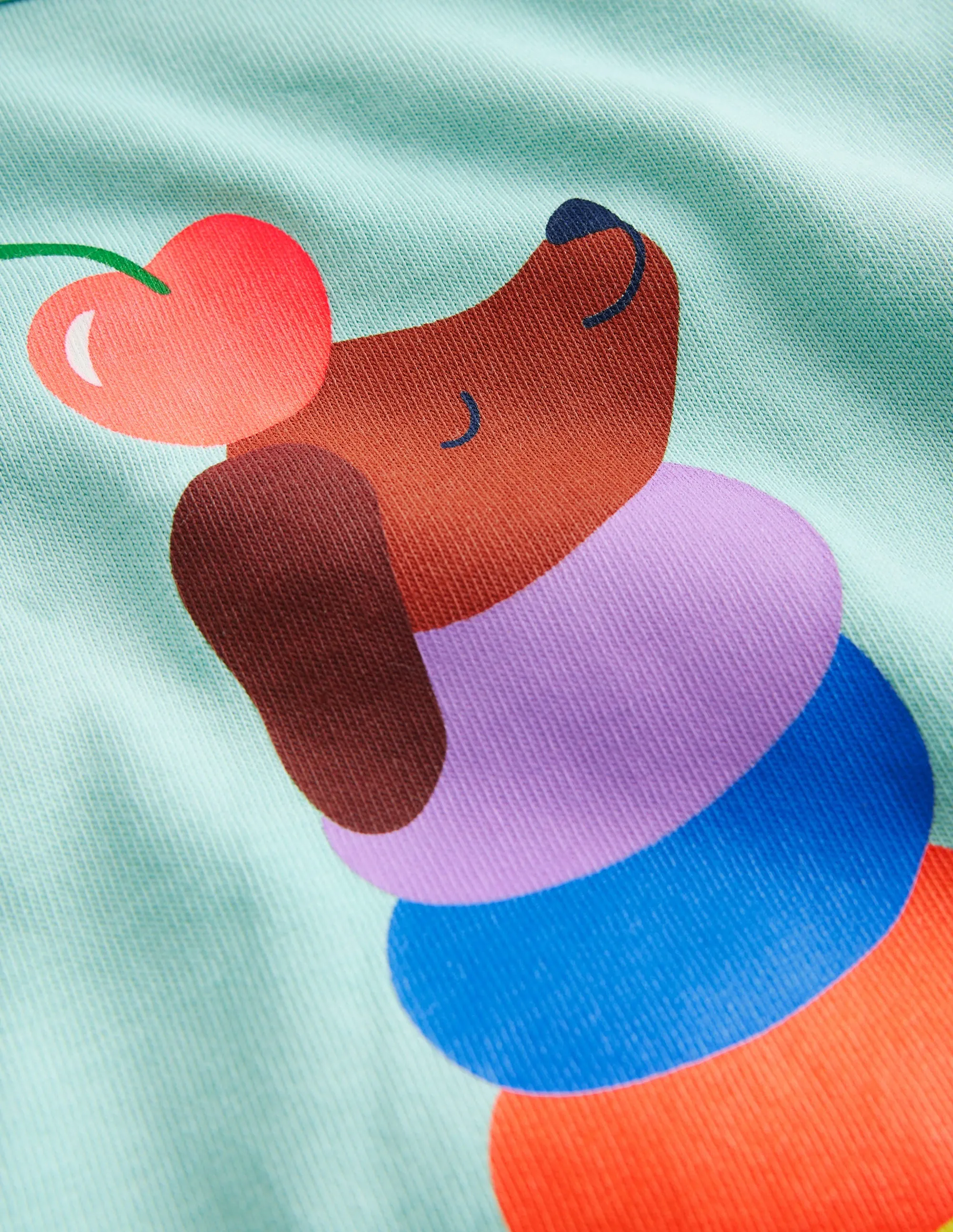 Printed Graphic T-Shirt-Fountain Green Ice Cream