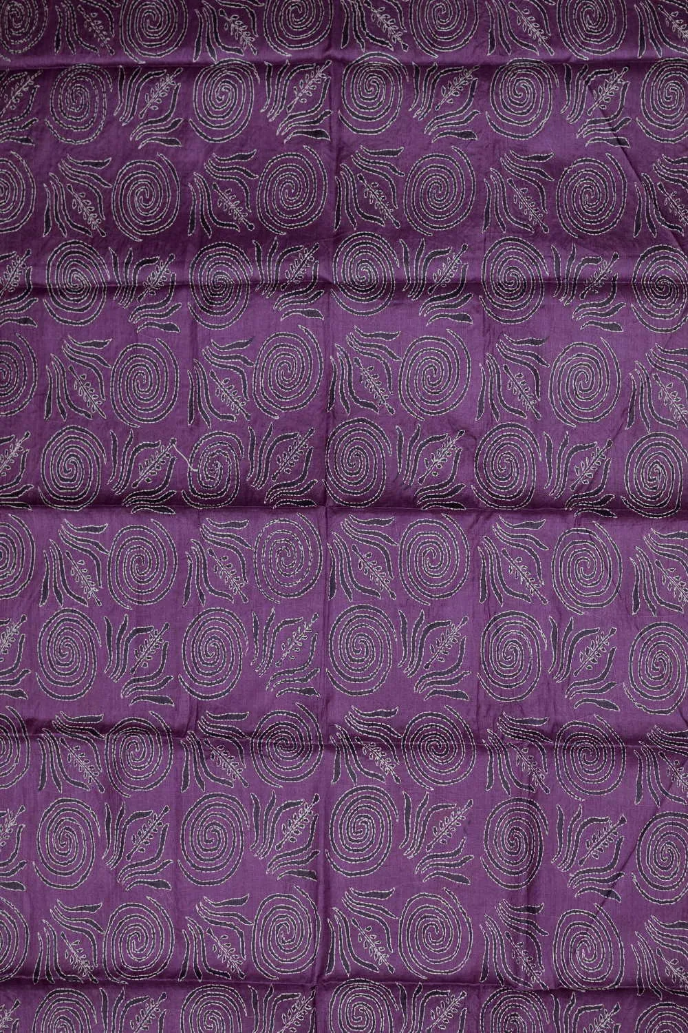 Purple Kantha Silk Blouse