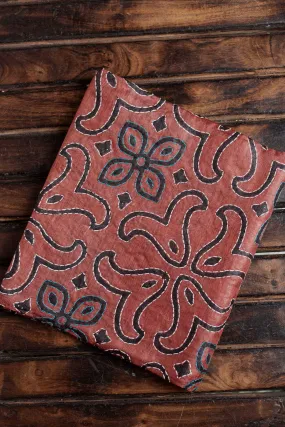 Shade of Red Kantha Silk Blouse