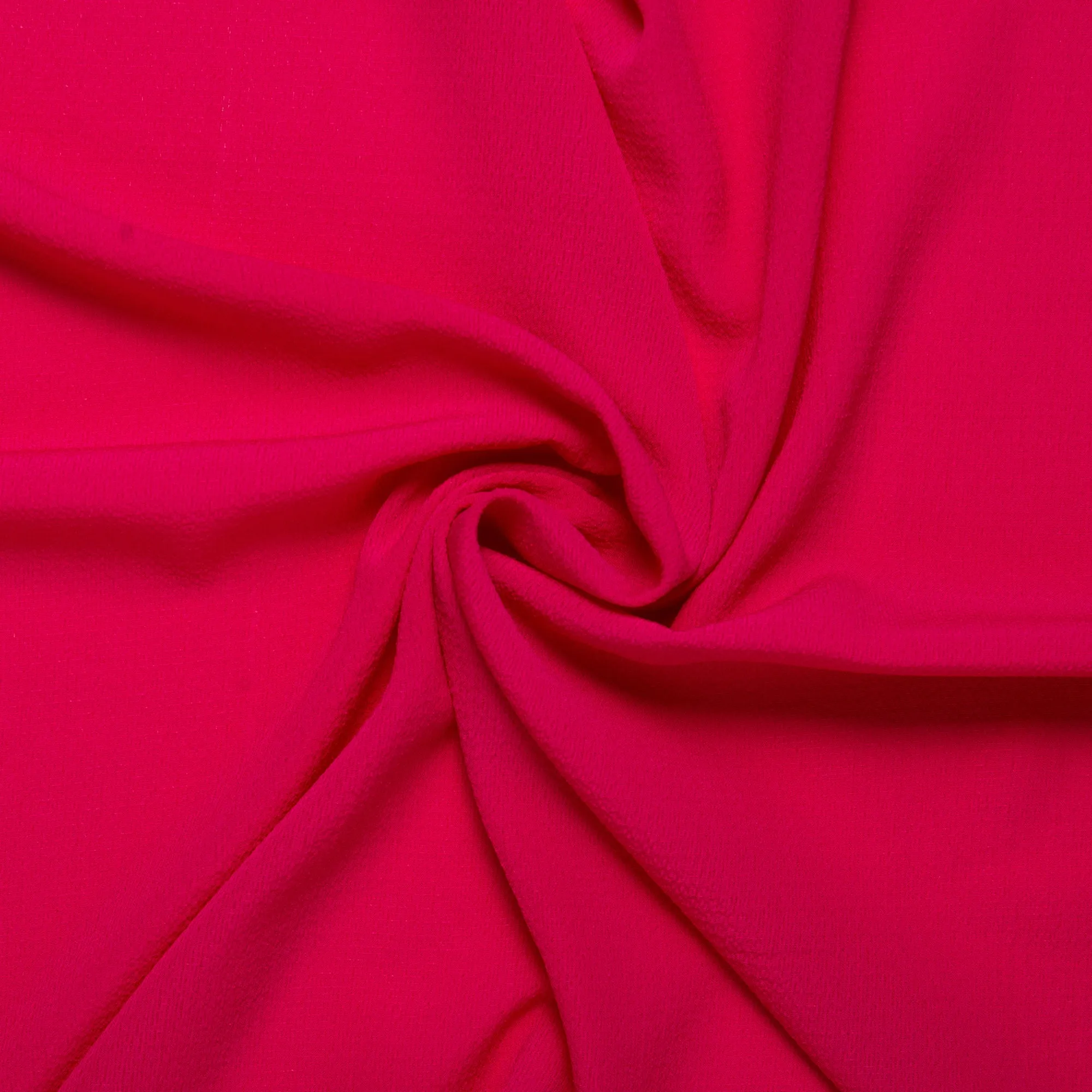Solid textured georgette - Fuchsia