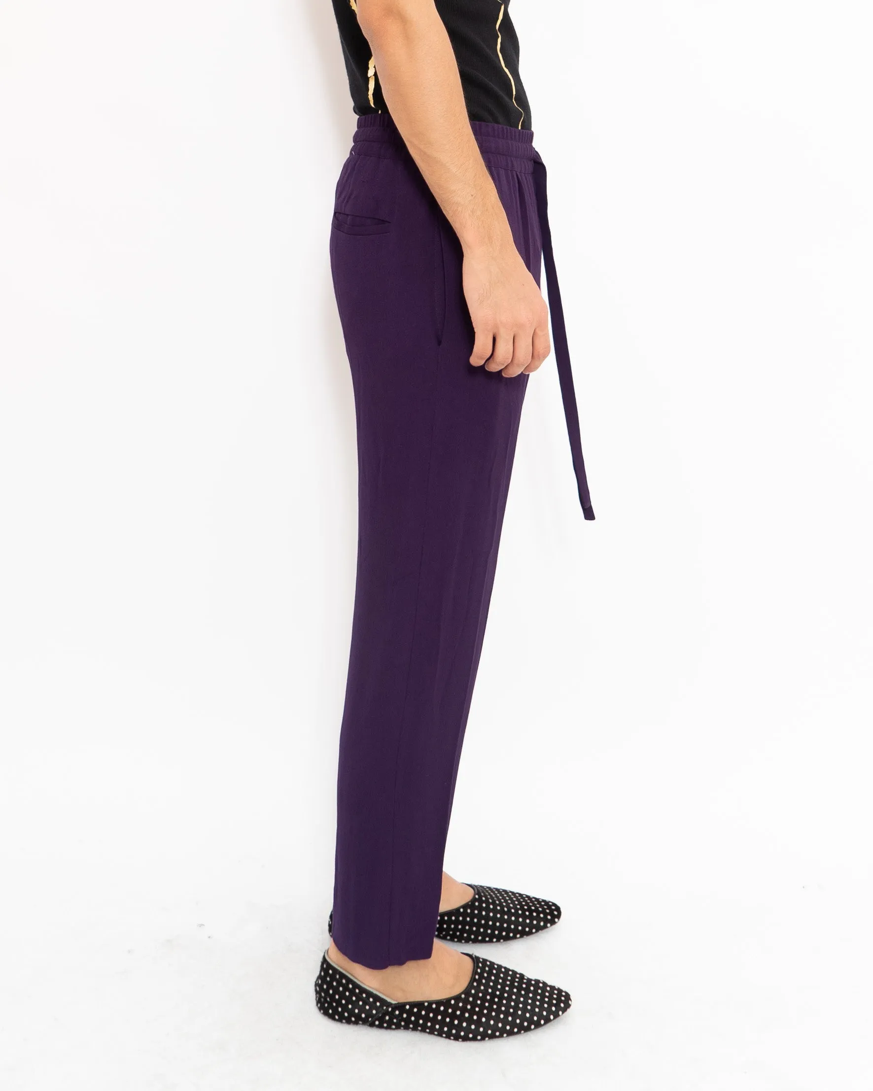 SS18 Purple Elastic Waist Trousers Sample