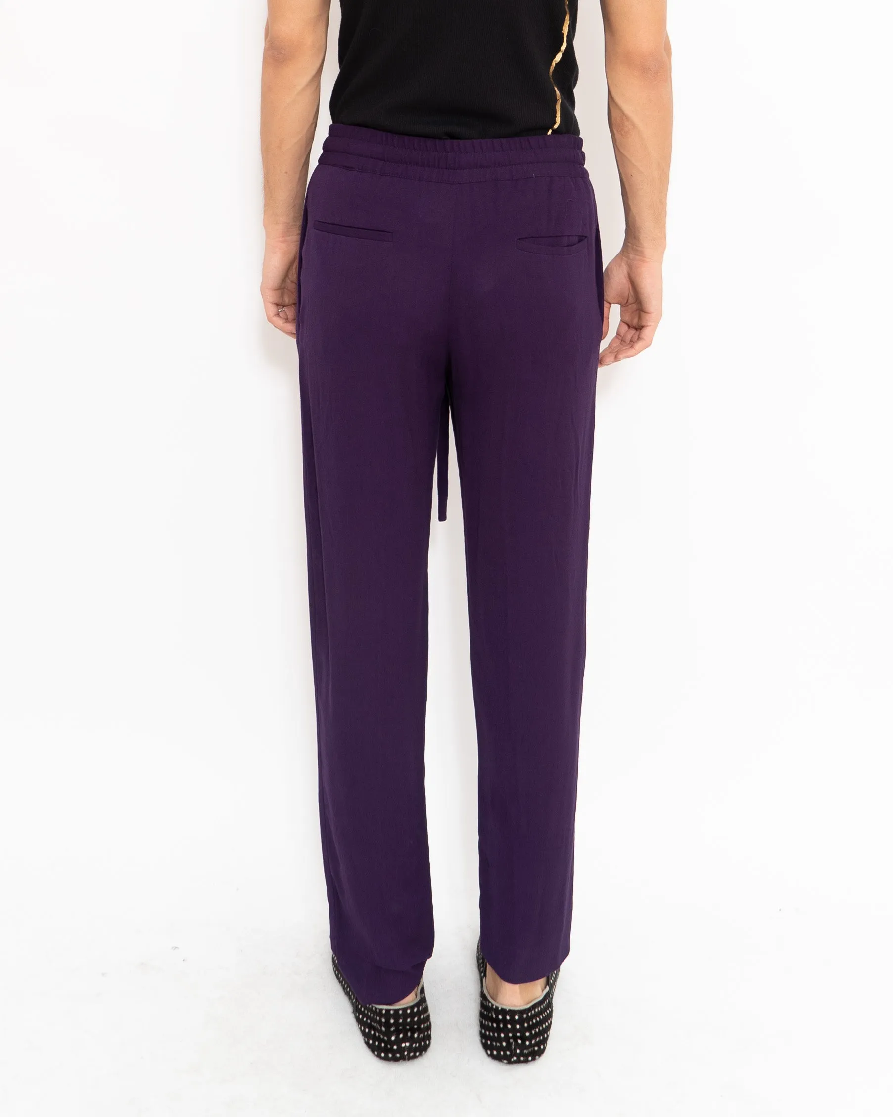 SS18 Purple Elastic Waist Trousers Sample
