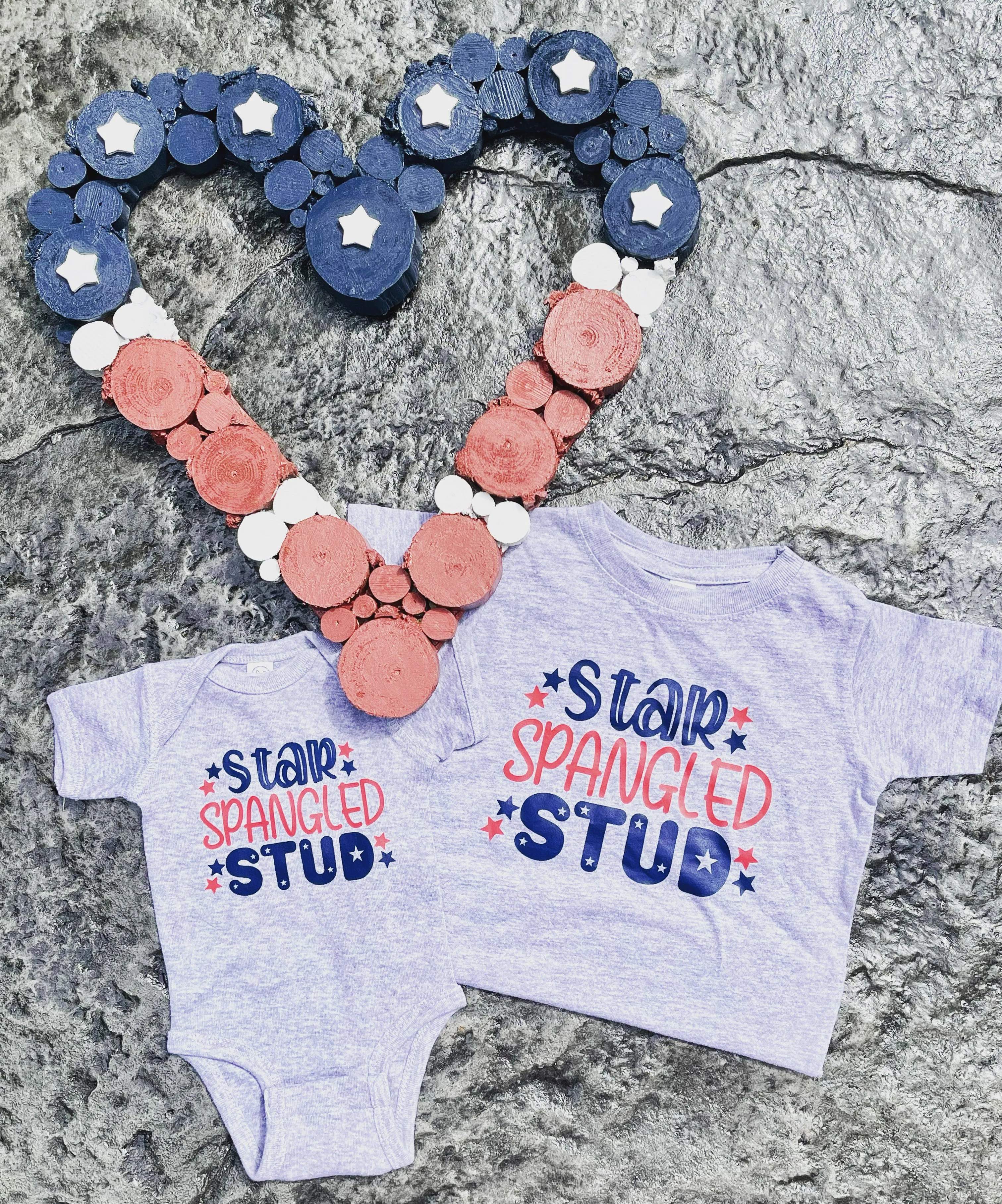 Star Spangled Stud Fourth of July Tshirt