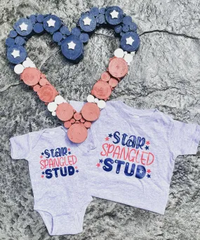 Star Spangled Stud Fourth of July Tshirt