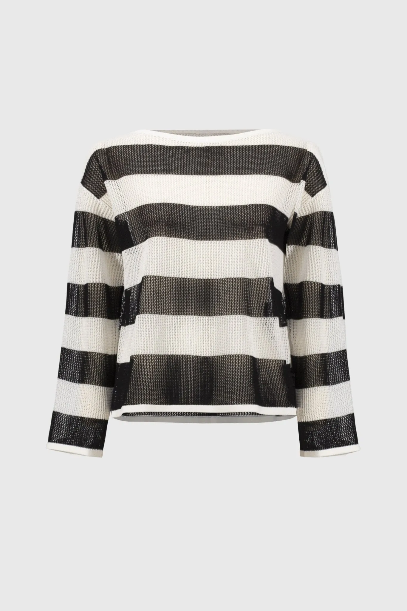 Striped Sweater Knit Pullover