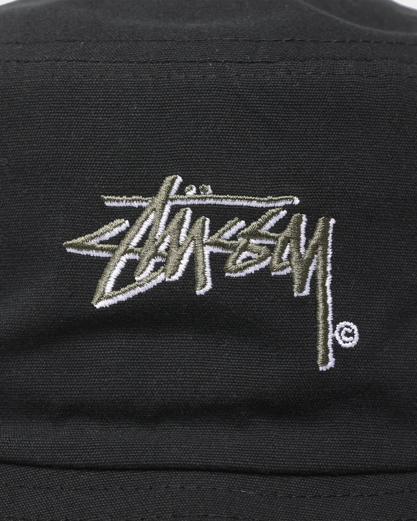 Stussy Stock Shadow Bucket Hat Black/Dusty Grey