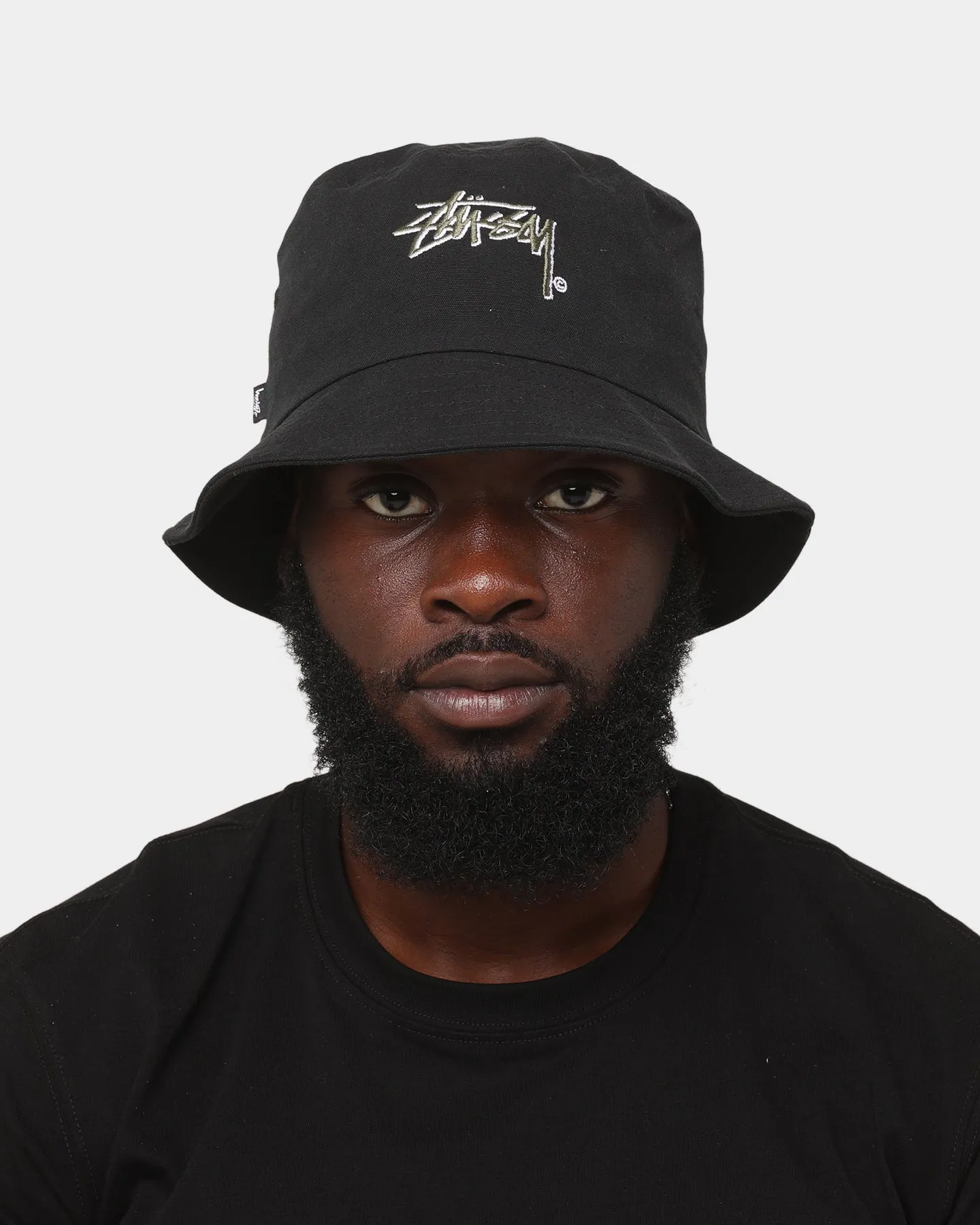 Stussy Stock Shadow Bucket Hat Black/Dusty Grey