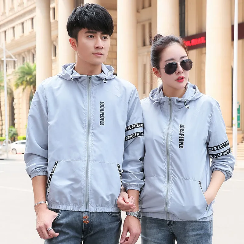 Summer Outdoor Couple Men Women Breathable Sporty Sunscreen Casual Jacket