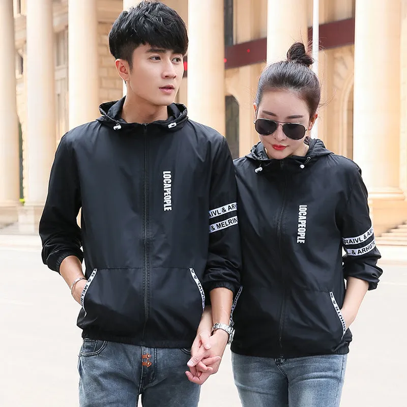 Summer Outdoor Couple Men Women Breathable Sporty Sunscreen Casual Jacket
