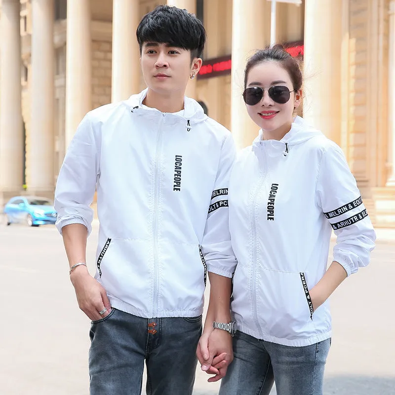 Summer Outdoor Couple Men Women Breathable Sporty Sunscreen Casual Jacket